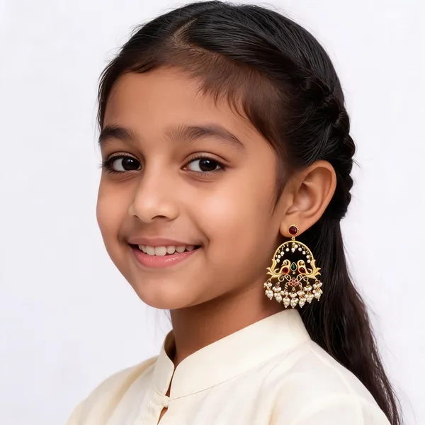 Gold_Tone_Peacock_Red_Green_Stone_Brass_Chandbali_Earrings_For_Girls_And_Women