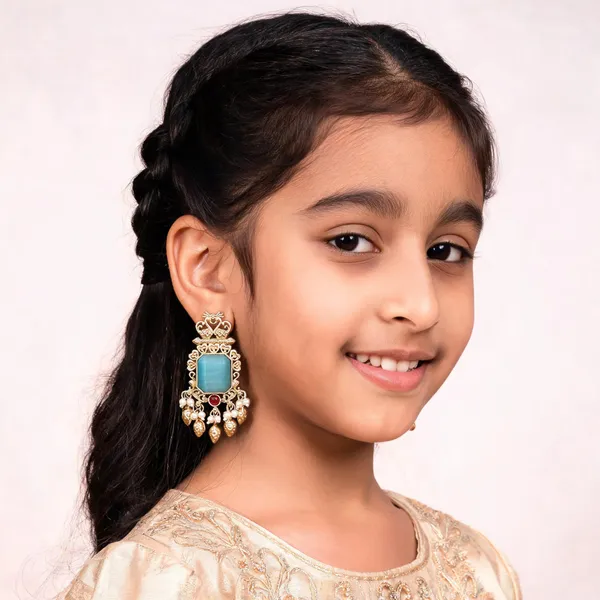 Sky_Blue_Stone_Gold_Tone_Brass_Chandelier_Earrings_For_Girls_And_Women
