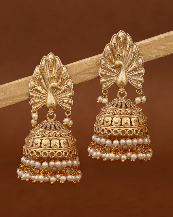 Gold_Tone_Peacock_Brass_Jhumki_Earrings_For_Women