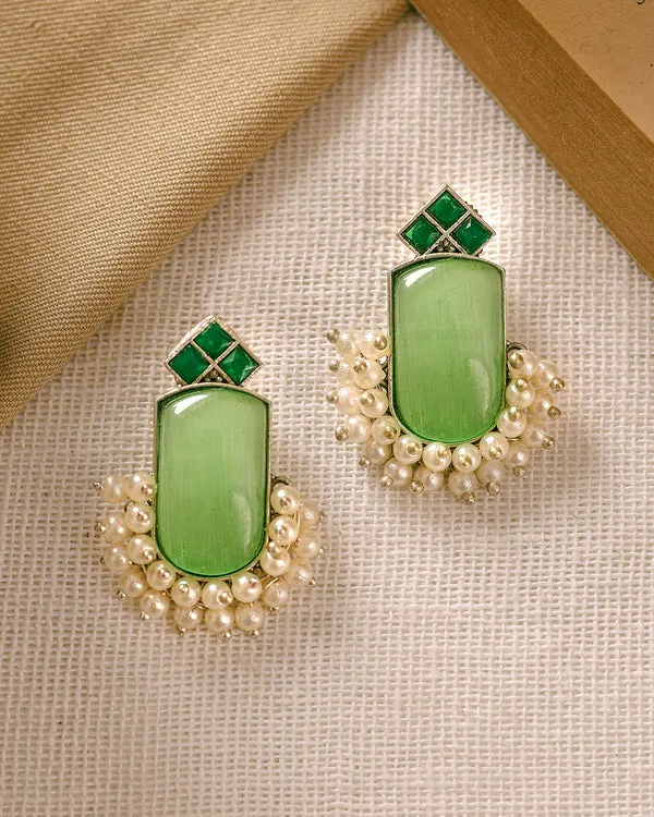 Light_Green_Stone_Pearl_Drop_Brass_Earrings_For_Women