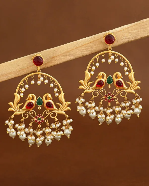Gold_Tone_Peacock_Red_Green_Stone_Brass_Chandbali_Earrings_For_Women