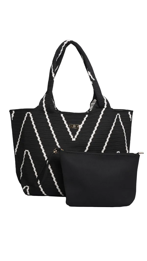Glomex_Black_Zigzag_Tote