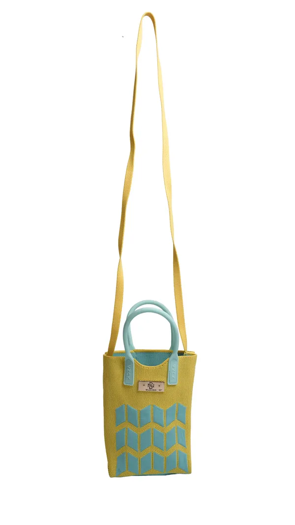 Glomex_Geometric_Chevron_Knit_Mini_Crossbody_Tote