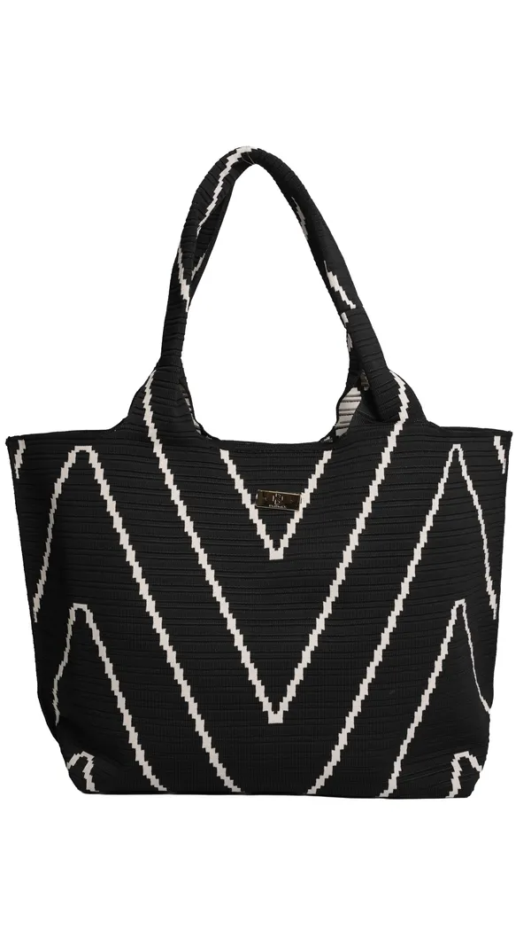 Glomex_Black_Zigzag_Tote