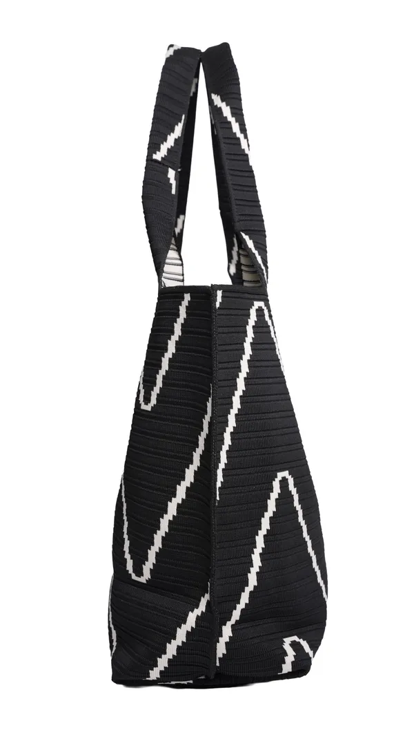 Glomex_Black_Zigzag_Tote