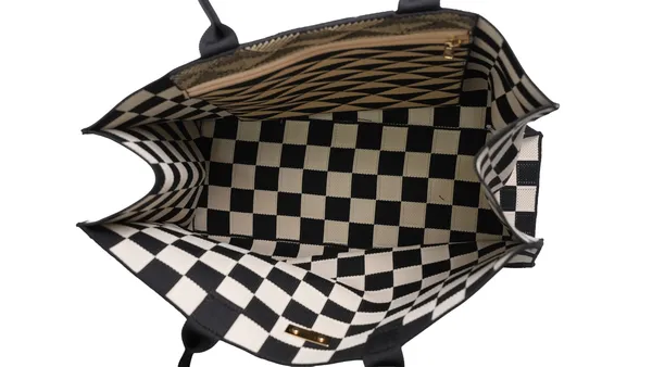 Glomex_Checkered_Knit_Tote_Bag