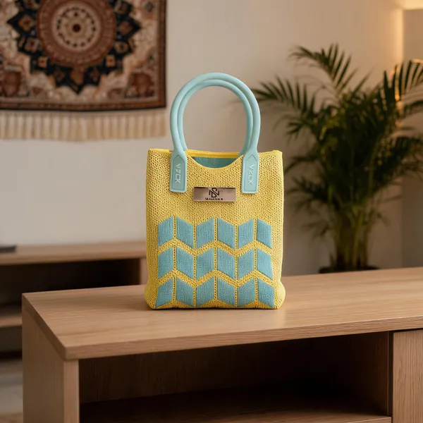 Glomex_Geometric_Chevron_Knit_Mini_Crossbody_Tote