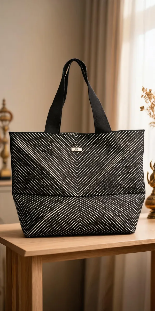 Glomex_Geometric_Chevron_Knit_Tote_Bag