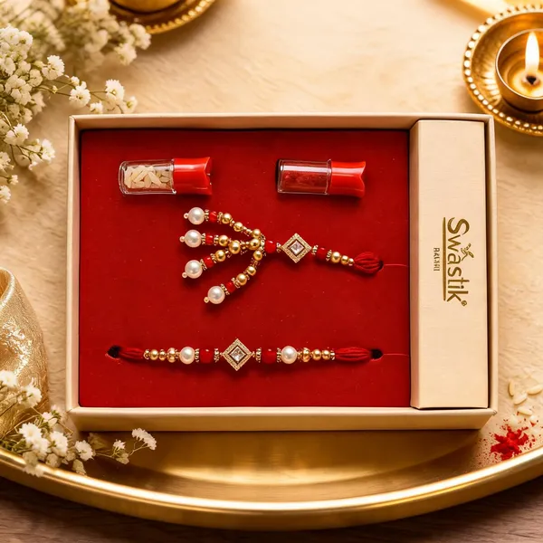 Multicolor_Beads_And_Thread_Rakhi_(Pack_Of_2)
