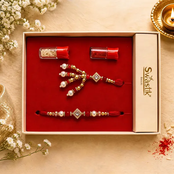 Multicolor_Beads_And_Thread_Rakhi_(Pack_Of_2)
