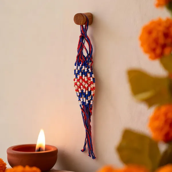 Multicolor_Beads_And_Thread_Rakhi_(Pack_Of_12)