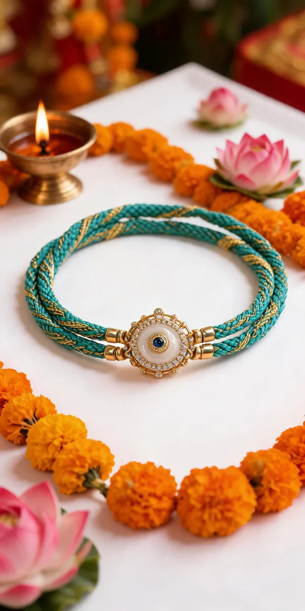 Multicolor_Beads_And_Thread_Rakhi