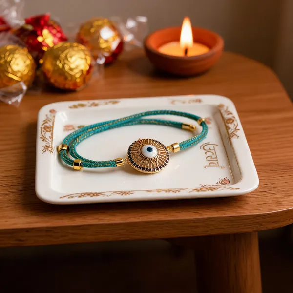 Multicolor_Beads_And_Thread_Rakhi