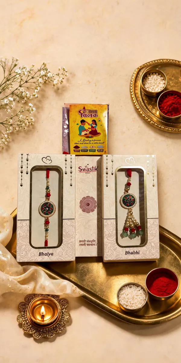 Multicolor_Beads_And_Thread_Rakhi_(Pack_Of_2)