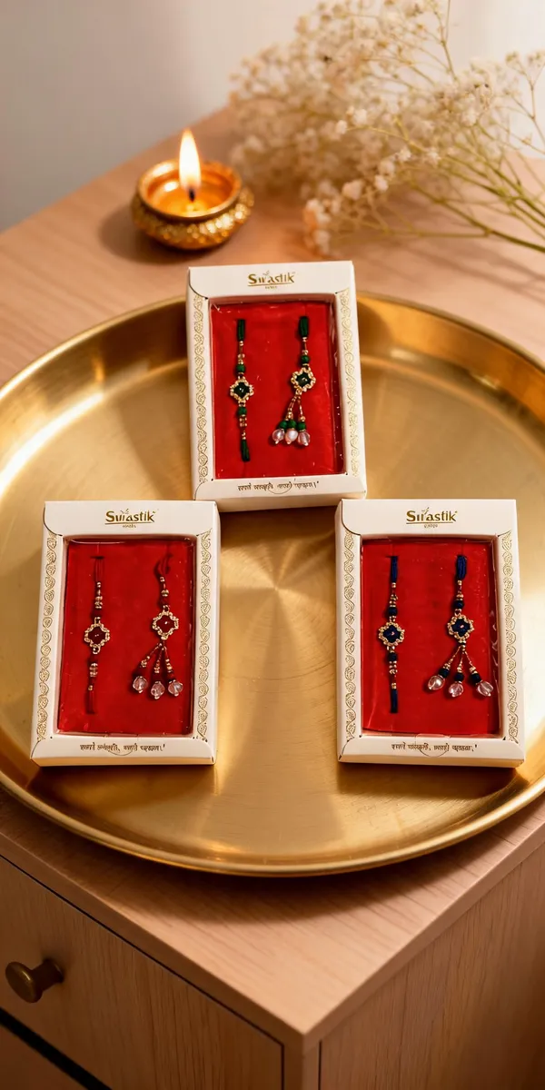 Multicolor_Beads_And_Thread_Rakhi_(Pack_Of_3)