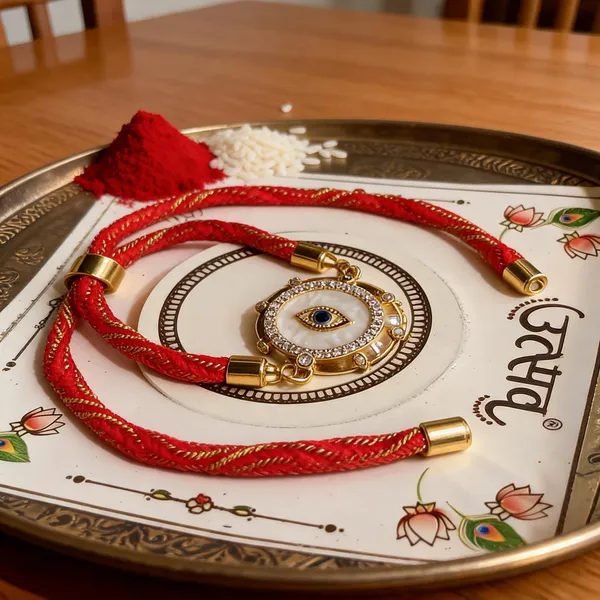 Multicolor_Beads_And_Thread_Rakhi