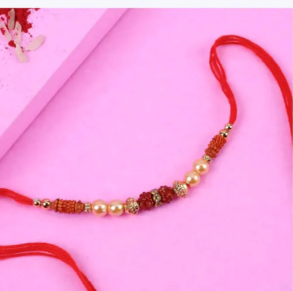 Red_Beaded_Pearl_Rakhi_Set