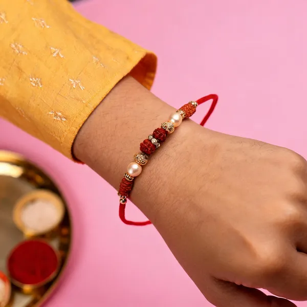 Multicolor_Beads_And_Thread_Rakhi_(Pack_Of_6)