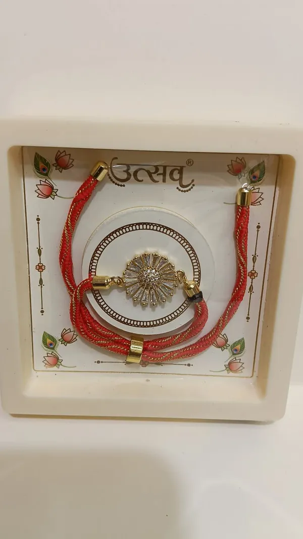Red_Thread_Floral_Rakhi_For_Brother