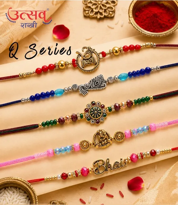 Utsav_Q_Series_Multicolor_Rakhi_Set