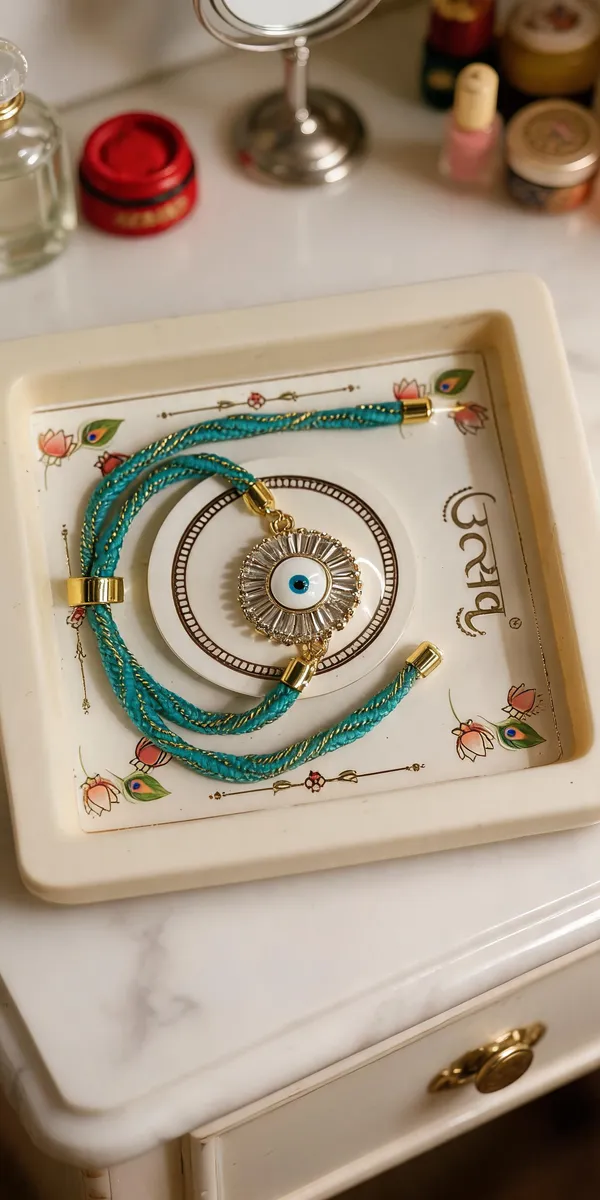 Multicolor_Beads_And_Thread_Rakhi