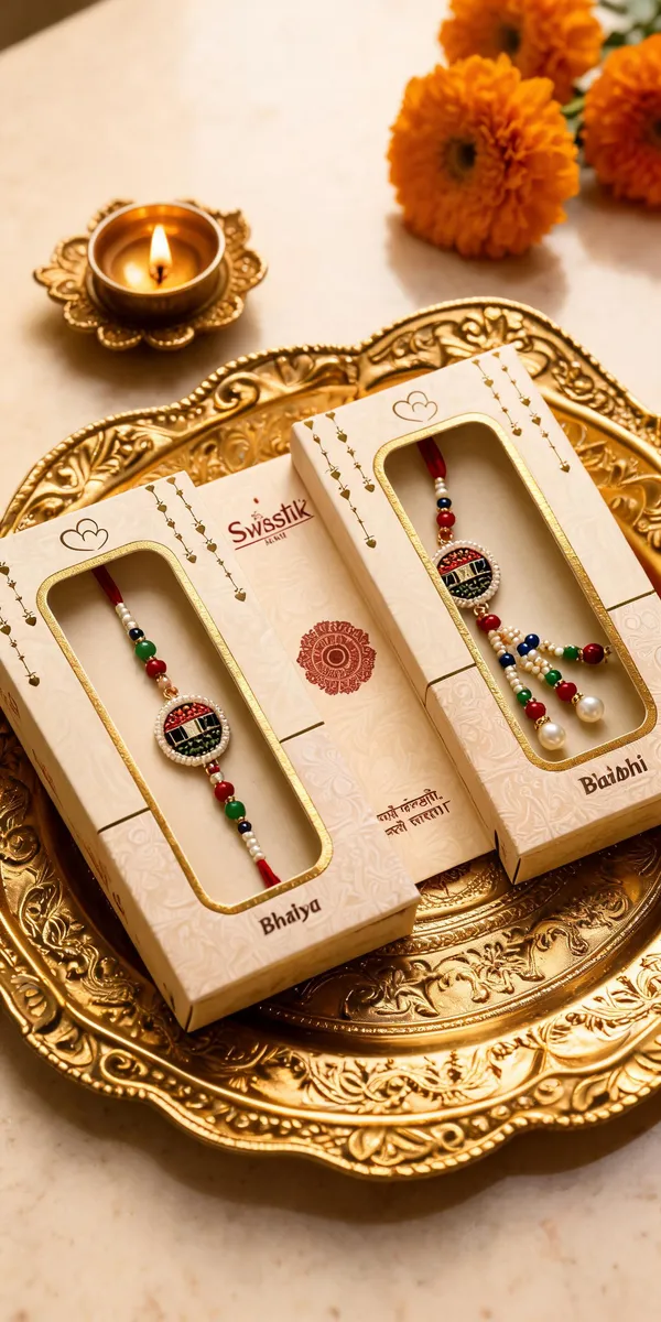 Multicolor_Beads_And_Thread_Rakhi