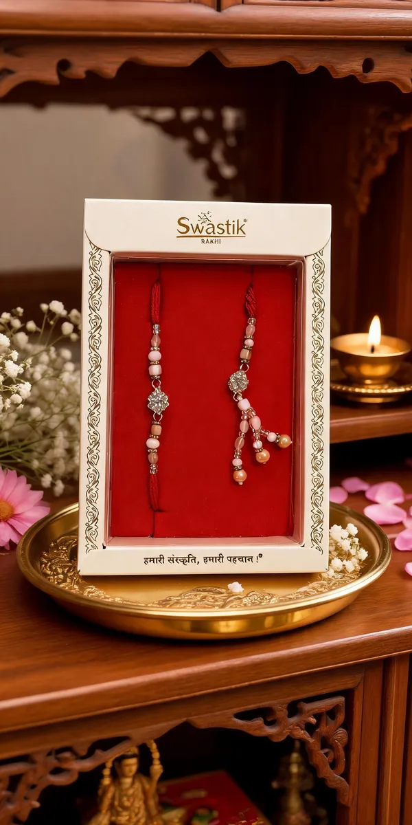 Multicolor_Beads_And_Thread_Rakhi_(Pack_Of_2)