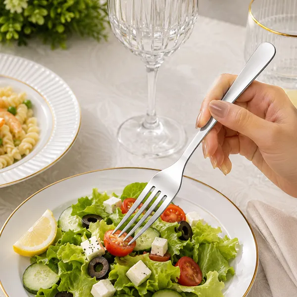 VERIXO_Verixo_12_Pieces_Stainless_Steel_Dinner_Fork_Set_|_Round_Edge_Fruit_Fork_Disposable_Stainless_Steel_Fruit_Fork,_Dinner_Fork,_Dessert_Fork,_Salad_Fork,_Serving_Fork_Set_(Pack_of_12)