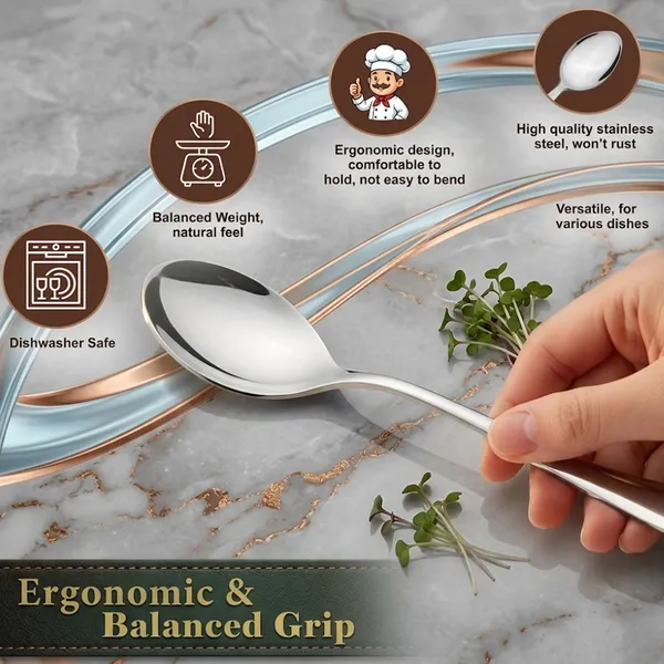 VERIXO_Stainless_Steel_Table_Spoon_Set_of_6,_18.5_cm,_Silver_Disposable_Stainless_Steel_Table_Spoon_Set_(Pack_of_6)