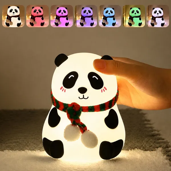 Mischip_Enterprises_Panda_Night_Lamp_for_Kids,_Silicone_Touch,_USB_Rechargeable_7_Colour_LED_Gift_Night_Lamp_(12_cm,_Multicolor)