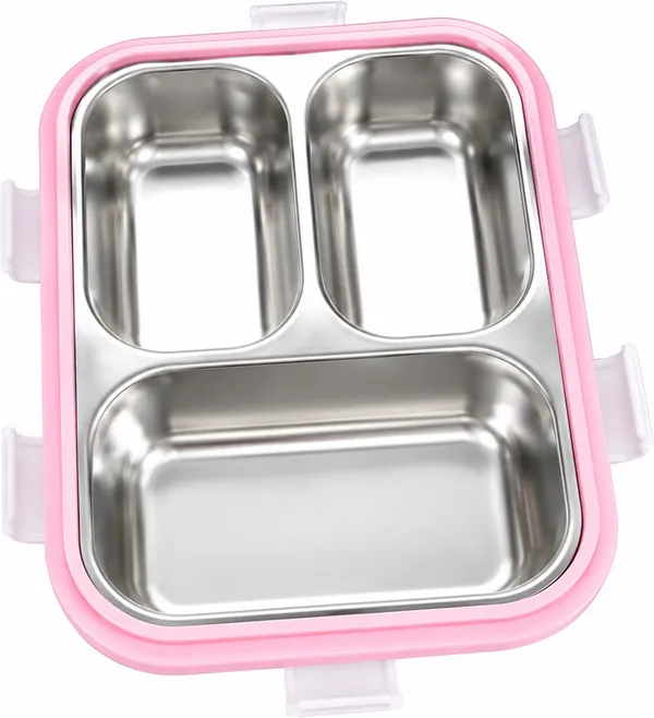 Lunch_Box_With_3_Compartment_3_Containers_Stainless_Steel_School_Lunch_Box