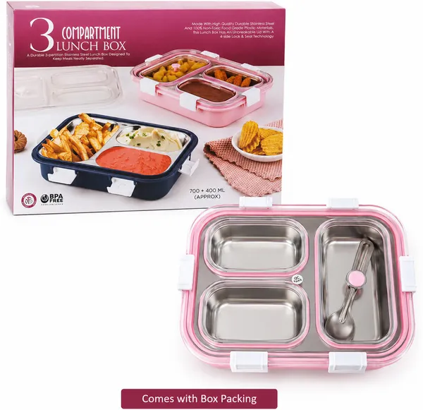 Lunch_Box_With_3_Compartment_3_Containers_Stainless_Steel_School_Lunch_Box