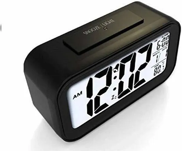Rhonnium_Digital_Black_Clock