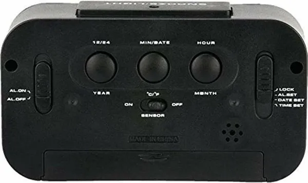 Rhonnium_Digital_Black_Clock