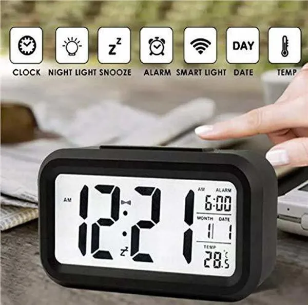 Rhonnium_Digital_Black_Clock