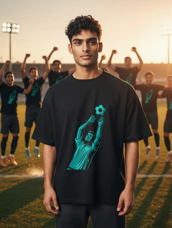 Black_Cotton_Graphic_T-Shirt_For_Men