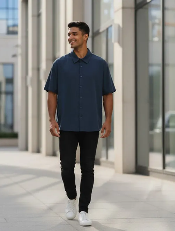 Blue_Cotton_Oversized_Shirt_For_Unisex