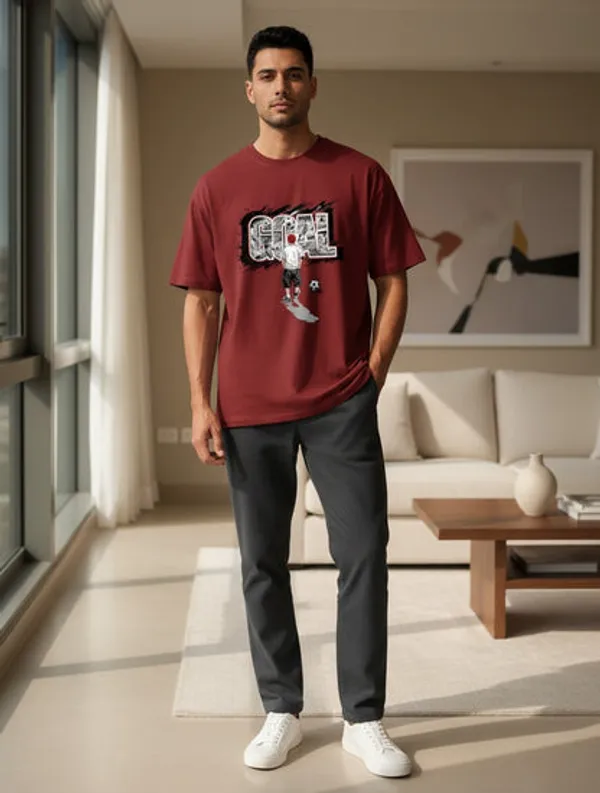 Red_Cotton_T-Shirt_For_Unisex