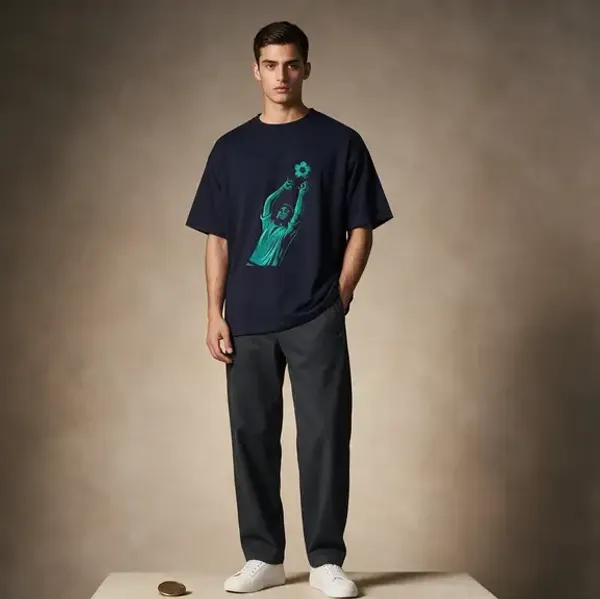 Black_Cotton_Graphic_T-Shirt_For_Men