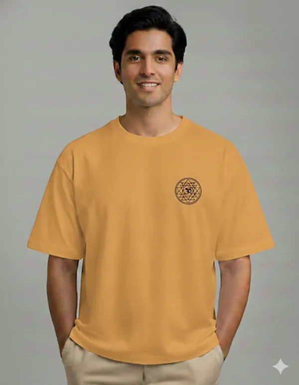 Mustard_Yellow_Cotton_Oversized_T-Shirt_For_Unisex