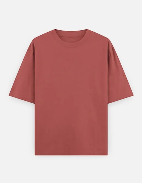 Peach_Cotton_Oversized_T-Shirt_For_Men
