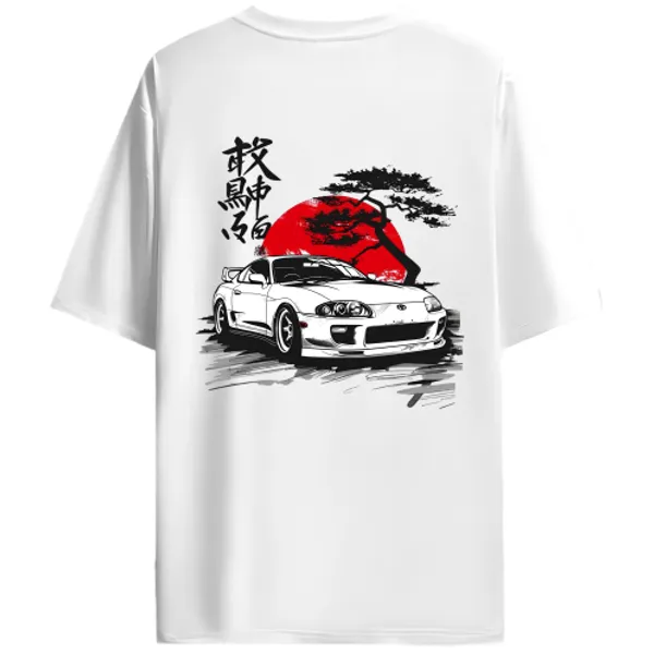 Toyota_Supra_A80_Red_Sun_Bonsai_Graphic_T-Shirt_-_White