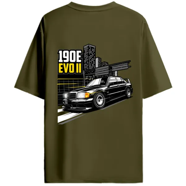 Mercedes-Benz_190E_Evolution_II_Urban_Evolution_Graphic_T-Shirt_-_Olive_Green