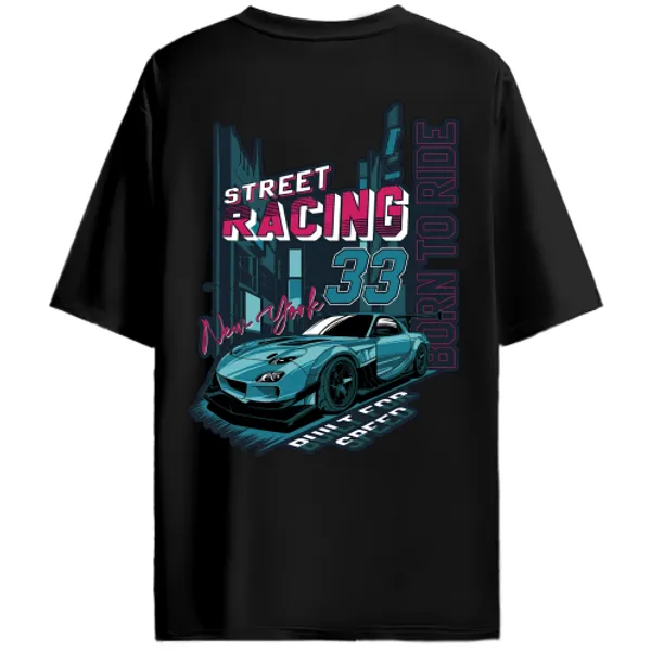 Mazda_RX-7_FD_Style_Street_Racing_33_Graphic_T-Shirt_-_Black