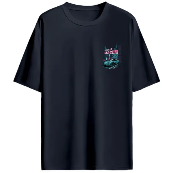 Mazda_RX-7_FD_Style_Street_Racing_33_Graphic_T-Shirt_-_Navy_Blue