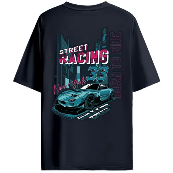 Mazda_RX-7_FD_Style_Street_Racing_33_Graphic_T-Shirt_-_Navy_Blue