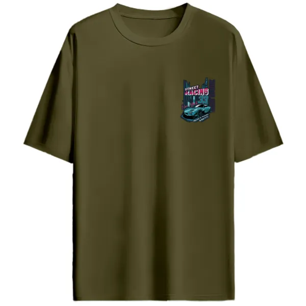 Mazda_RX-7_FD_Style_Street_Racing_33_Graphic_T-Shirt_-_Olive_Green