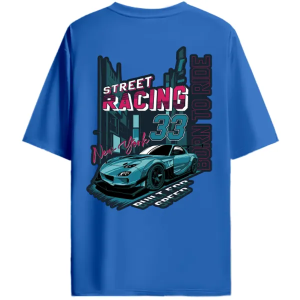 Mazda_RX-7_FD_Style_Street_Racing_33_Graphic_T-Shirt_-_Royal_Blue