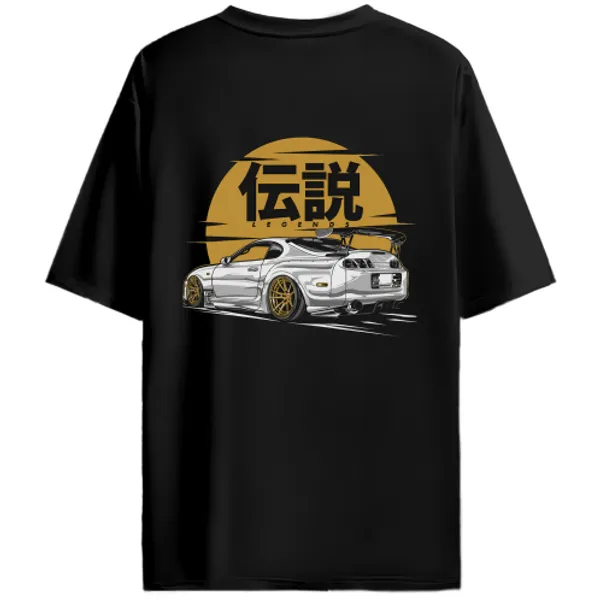 Toyota_Supra_A80_Golden_Sun_Legends_Graphic_T-Shirt_-_Black