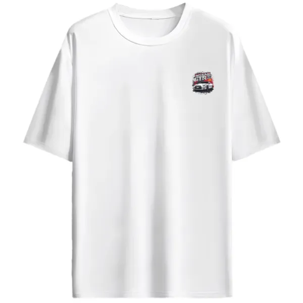 Nissan_GT-R_R35_Red_Grunge_Graphic_T-Shirt_-_White